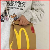 Ys Túi Đeo Chéo Vải canvas Cỡ Lớn Hình mcdonald Dễ Thương Cho Bé