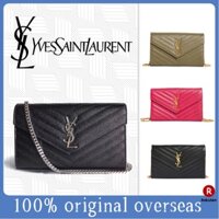 YSL Sa-in-t La-ur-en-t MONOGRAM VÍ CHUỖI TRONG BÔNG HẠT DE POUDRE DA NỔI (377828)