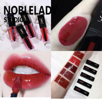 YSL Saint Laurent Lip Glaze Gold Cover 12 Black Tube 407 409 416 433 434 Water Light 613 617 610 romand 05