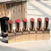 Ysl Saint Laurent YSL vàng đen dập nổi ống vuông son môi NM Naked Muse 6 7 8 9 10 11 1971