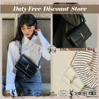 💼YSL Saint Laurent/SOLFERINO BOX MM Crossbody Bags✨Túi đeo vai/túi đeo chéo bằng da bò 634306