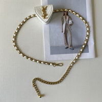 Ysl3618 Phong Cách Mới Phụ Kiện Dây Xích Bện Trang Trí Chữ Mini Tam Giác Túi Eo Nhỏ