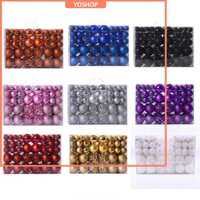 ⚡Ysp⚡100x Bóng trang trí Giáng sinh Đồ trang trí chống vỡ Đồ trang trí cây Giáng sinh treo