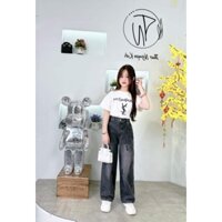 YT quần jean áo phông trắng cho bé gái từ 7 đến 15 tuổi
