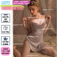 YT1850 [HỎA TỐC+CHE TÊN] Váy Ngủ Tím Pastel Siêu Mộng Mơ - Đầm Ngủ Hai Dây Nữ Sexy