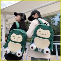 Yt3 Pokemon Snorlax Sang Trọng Ba Lô Cặp Đôi Túi Dung Tích Lớn Ba Lô Sinh Viên Đại Học Nữ Hoạt Hình Dễ Thương Túi Đi Học T