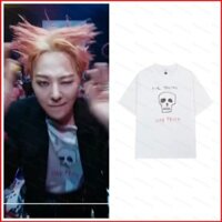 Yts 2025 G-DRAGON TOO BAD GD Áo thun in hình đầu lâu hoạt hình Ubermensch tay ngắn hàng đầu MY3