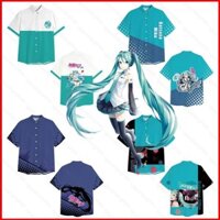 Yts Hatsune Miku Áo Sơ Mi Công Chúa Cosplay Vải 3D Mùa Hè Áo Thun Anime Tay Ngắn Top S-5XL VOCALOID2 MY3