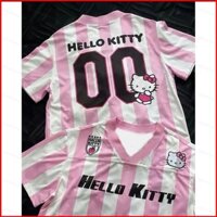 Yts HELLO KITTY áo hồng streatwear mùa hè Áo thun trẻ em người lớn 110cm-6XL hoạt hình tee MY3
