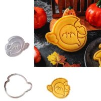Yu 5 Chiếc Độc Đáo Halloween Specter Cookie Cutter Có Thể ép Bánh Quy Khuôn Nhựa Cookie Tem Nướng Trang Trí Dụng Cụ