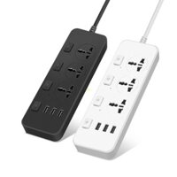 Yu 5V2 1A US UK EU Plug Power Strip Surge Protector với công tắc nguồn độc lập