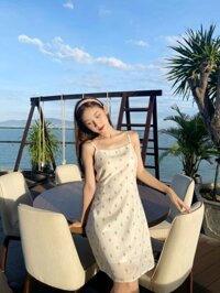 YU CHERRY  Đầm Catus Cami Dress YD158 - HỌA TIẾT CAM