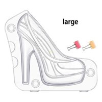 Yu Cho Sáng Tạo 3D Gót Khuôn Sôcôla Bánh Sinh Nhật Khuôn Giày Kẹo Khuôn Fon