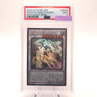 Yu-Gi-Oh PSA9 Crystal Wing Synchro Dragon SHVI-JP049 Ghost Rare Japanese PS170