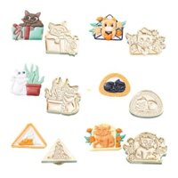 Yu Sáp Con Dấu Tem Đồng 3D Động Vật Mèo Niêm Phong Tem Sáp Cho Phong Bì Thiệp Cưới