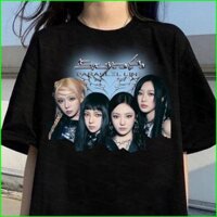 Yu1 Aespa Whiplash Retro Album Áo Thun Kpop Song Dòng Tour Ningning Karina Giselle Mùa Đông Tee