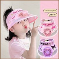 Yu2 Mũ chống nắng hoạt hình dành cho trẻ em Ultraman Sanrio Cinnamoroll Kuromi Melody Hat có quạt Bán chạy