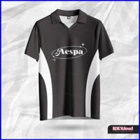 Yu3 AESPA KPOP FANLIGHT KARINA GISELLE WINTERNING POLO áo sơ mi jersey dạo phố Vải Cosplay