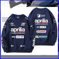 Yu3 Aprilia Nặng Đầu Máy Văn Hóa Cổ Tròn Áo Đua Xe Máy Nhà Máy Đội Trưởng Băng Đô Cosplay