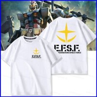 Yu3 GUNDAM EFF Anaheim Điện Tử Đồ Họa Mùa Hè Áo Thun Anime Tay Ngắn