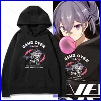Yu3 Honkai Star Rail Bạc Sói Áo Khoác Anime Áo Unisex Dài Tay Top Cosplay 3D Chui Đầu