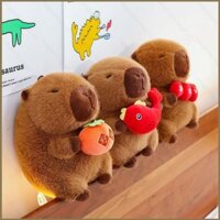 Yub1 Capybara ôm Đá đường bầu cá Búp bê sang trọng cho bé gái Trang trí nội thất Đồ chơi nhồi bông cho trẻ em Bộ sưu tập