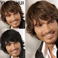 YUDESHUI Bộ Tóc Giả Ngắn Hóa Trang Afro Kinky Cho Nam
