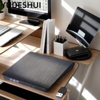YUDESHUI Dvd gắn ngoài  Ổ đĩa quang Laptop Type C giao diện kép, Đầu đốt PC USB 3.0 đa năng