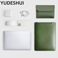 YUDESHUI Tay áo máy tính xách tay, Da PU 13 14 15 16 inch Vỏ đựng máy tính xách tay siêu mỏng chống nước thời trang