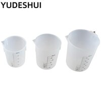 YUDESHUI trộn đo lường chất lỏng bằng nhựa Polypropylen, Cốc trộn trong suốt bền bỉ 6 kích cỡ Hộp đựng chất lỏng có vòi côn Nhựa Epoxy