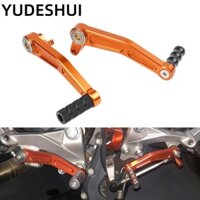 Yudhui 1 Cặp Cần Phanh Chân Xe Máy, Cần Số An Toàn Bằng Nhôm CNC, Chất Lượng Cao Màu Cam Bền Xe Máy Tiếp Liệu Cho KTM DUKE 200 390 RC390 2013-2016