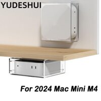 Yudhui Dưới Giá Để Bàn, Phía Sau Màn Hình Giá Treo Tường, Đế Tản Nhiệt Tiết Kiệm Không Gian Acrylic Cho Phụ Kiện PC Mac Mini M4 2024