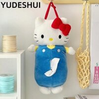 Yudhui Hello Kitty Khăn giấy, Hộp đựng khăn giấy Hello Kitty sang trọng, Quà tặng Túi đựng khăn giấy treo Anime