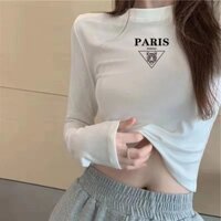 Yuewen YUEWEN Lông Cừu Top Nữ Đẹp Trai Thoải Mái Đáy Áo Sơ Mi Thu Đông Lông Cừu Lót Cao Cấp Trắng Trong