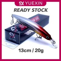 Yuexin 1 Mồi Câu Cá Nhân Tạo Cứng Kèm 4 Lưỡi Câu 11cm 20g