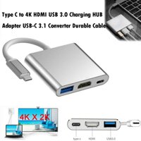 Yueyawanistore Loại C USB 3.1 Để USB-C USB USB 3.0 Adapter 3in1 Trung Tâm Cho Laptop Tivi