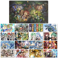 Yugioh Playmat Charmer Deck Wynn Hiita Eria Lyna TCG CCG Board Game Trading Card Game Mat Custom Rubber Mouse Pad Zones Túi miễn phí