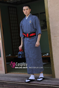 Yukata Nam Nhật Bản Trà Đạo