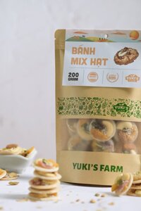 [YUKI’S FARM] Bánh Đồng Tiền Mix Hạt(Lọ 150gr)