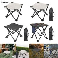 Yuksok Cắm Trại Phân Di Động Gấp Ghế Chống Mài Mòn Ghế Nhỏ Ghế Ghế Phân Đi Bộ Đường Dài BBQ Làm Vườn Dã Ngoại