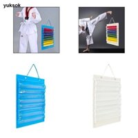 Yuksok Đai Karate Tổ Chức Chống Bụi Nhẹ Di Động Taekwondo Đai Hiển Thị Giá Đỡ Đai Karate Hiển Thị Giá Cho 8 Đai