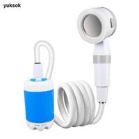 Yuksok Di Động Ngoài Trời Tắm Điện Có Thể Điều Chỉnh Lưu Lượng Cắm Trại Bơm Tắm Đi Bộ Đường Dài Đi Biển Du Lịch Tắm Rửa Xe