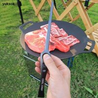 Yuksok Lưới Nướng Kẹp Thịt Nướng Chuyên Nghiệp Đa Năng Kẹp Nhẹ Dụng Cụ Nấu Ăn Dụng Cụ Dài Cho Buffet Nướng Đá