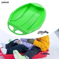 Yuksok Snow Sled Luge có tay cầm, Ván trượt tuyết, Xe trượt tuyết cỡ lớn xuống dốc Toboggan dành cho trẻ em, bé trai, bé gái, trẻ em,