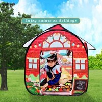 Yuksok Trẻ Em Lều Chơi Lều Cắm Trại Ngoài Trời Trong Nhà Giả Vờ Chơi Có Thể Gập Lại Nhà Chơi Di Động Cho Bé Trai Bé Gái Quà Tặng Sinh Nhật Trẻ Em