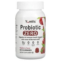 Yum-Vs Probiotic Zero Raspberry 60 Gummies