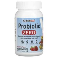 Yum-Vs Probiotic Zero Raspberry 60 Gummies