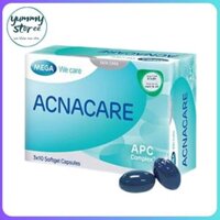 yummystoree ACNACARE Advance Viên Uống Giảm Mụn, Kiểm Soát Nhờn, Chống Lão Hóa Da hộp 30 viên