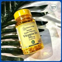 yummystoree Viên Uống Bổ Sung Vitamin D3 2000IU Puritain'sPride 100 viên.giúp xương răng chắc khỏe