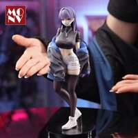 ☊♂∏Yuna Mặt nạ Hình Cô gái Lụa đen Tóc dài Anime Hai chiều Mô hình búp bê Máy tính để bàn Ốp lưng Vật trang trí Quà tặng